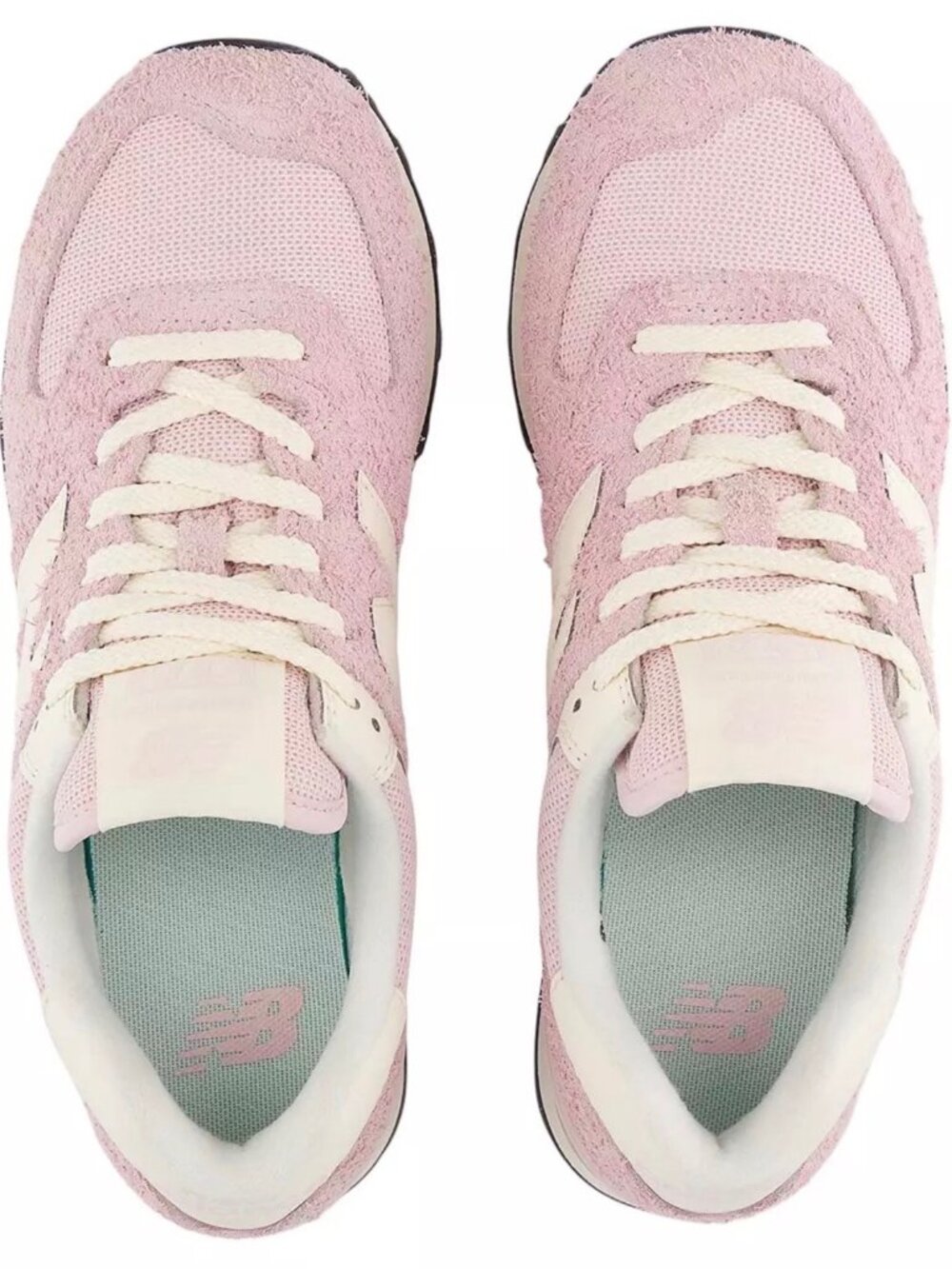 WORN ONCE New Balance 574 Women’s Sneakers Reflection Rose Sugar Pink Suede \\